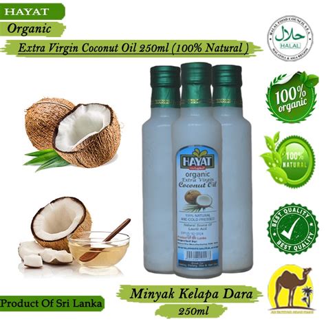 Organic Extra Virgin Coconut Oil Organik Minyak Kelapa Dara 250ml