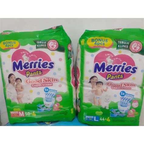 Jual Merries Pants Good Skin Popok Sekali Pakai Mega Pack L M