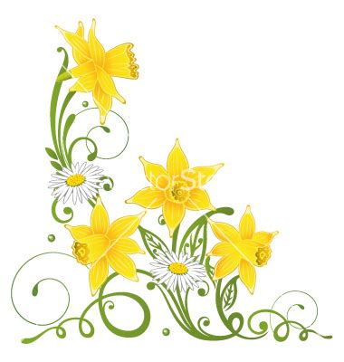 Daffodil field clipart - Clipground