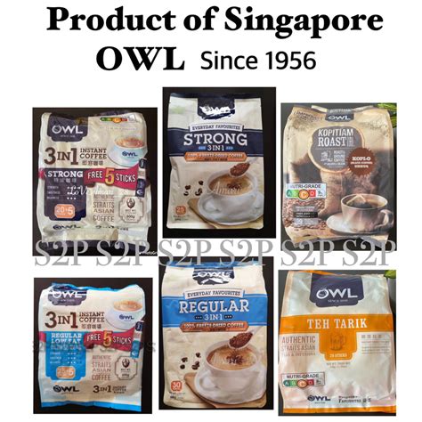 🇸🇬s2p Owl Coffee X Teh Tarik Regular Low Fat Strong Product Of