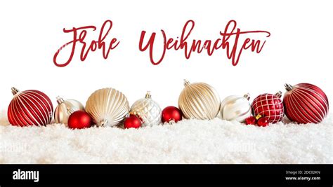 German Calligraphy Frohe Weihnachten Means Merry Christmas On Isolated