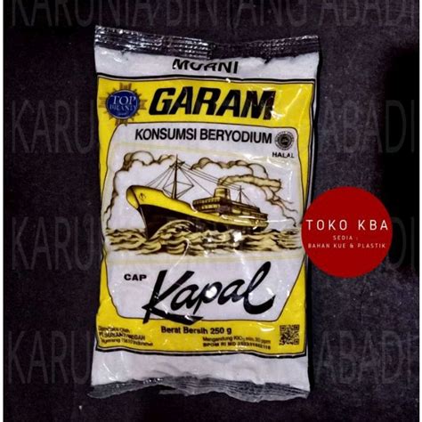 Jual Murni Garam Konsumsi Beryodium Cap Kapal Gram Shopee Indonesia