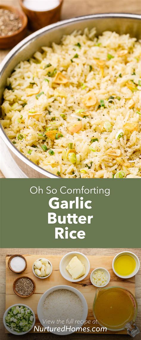 Oh So Comforting Garlic Butter Rice - Nurtured Homes