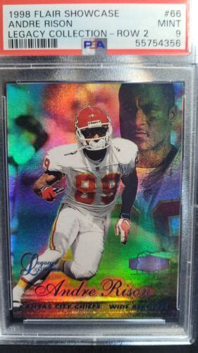 1998 FLAIR SHOWCASE LEGACY COLLECTION ANDRE RISON 100 SEC 1 ROW 2 PSA