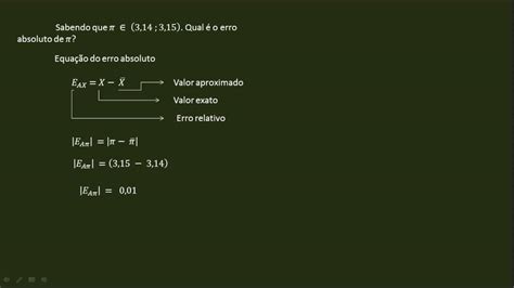 Erro Num Rico Absoluto Parte Youtube