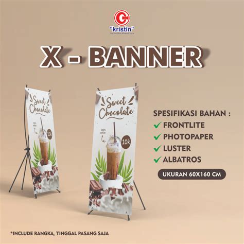 Jual Paket Cetak X Banner X Banner Rangka Surabaya Shopee