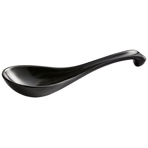 Thunder Group 7000bl 1 Oz Black Melamine Asian Soup Spoon Appetizer