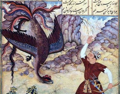 Simurgh Phoenix Vs Simorgh Persian Mythical Bird Simurg