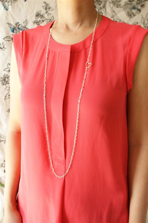 Statement Necklace Sterling Silver Long Layering Necklace Etsy