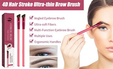 Amazon D Hair Stroke Brow Stamp Brush Home Eyebrow Care Kit D