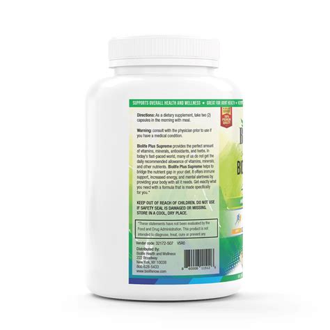 Biolife Plus Supreme Comprehensive Dietary Supplement For Optimal