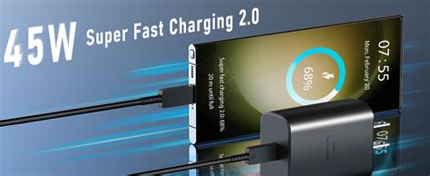 45w Samsung Super Fast Usb C Wall Charger For Samsung Galaxy S23 Ultra S23 S23 Plus