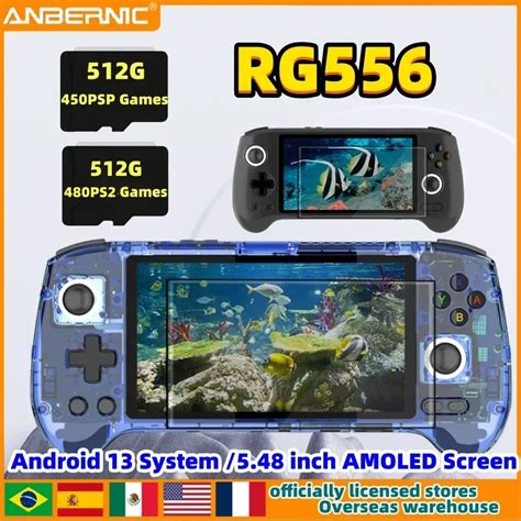 Anbernic Consola De Jogos Port Til Rg Android Tela Amoled