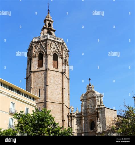 Cathedral Of Valencia Stock Photo Alamy