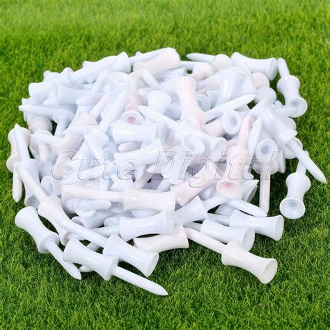 Plastic Step Down Golf Tees New Height Control Graduated Castle Tee