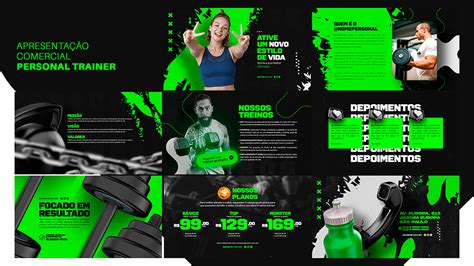 Apresentação Comercial Personal Trainer Academia PSD Editável download