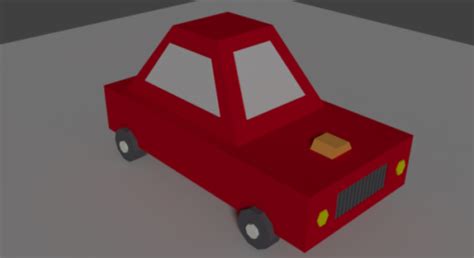 Low Poly Car 3D Model - .3ds, .Blend, .Fbx, .Mtl, .Obj - 123Free3DModels