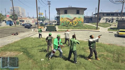 Gta 5 Franklin And The Families Five Star Cop Battle At Rancho