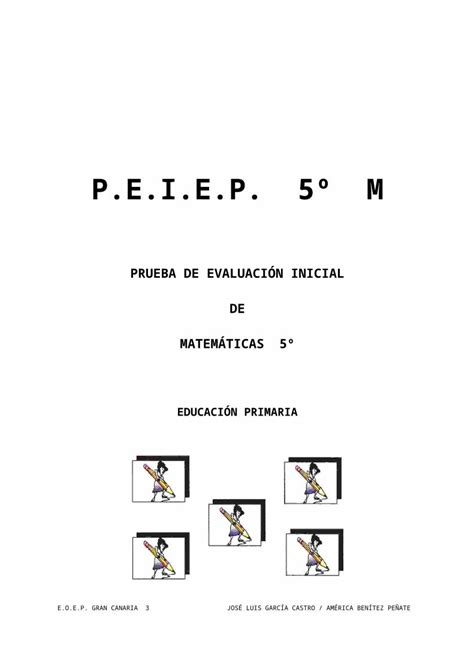 Doc P Web Viewprueba De Evaluaci N Inicial De Matem Ticas