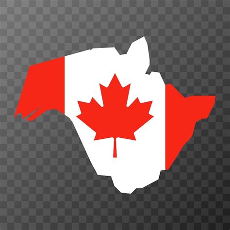 Nuevo brunswick mapa provincia de canadá ilustración vectorial Vector