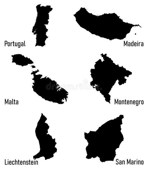 Countries Silhouettes Stock Illustrations 401 Countries Silhouettes