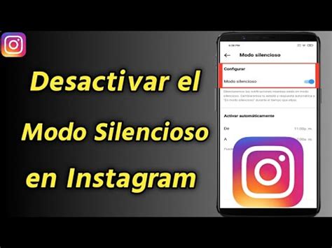 Cómo desactivar el Modo Silencioso en Instagram Modo silencioso de