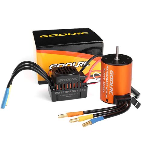 Amazon GoolRC Brushless Motor And ESC Waterproof 3650 Brushless