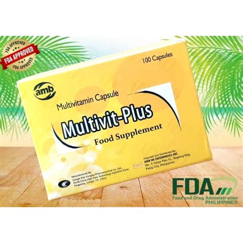 Multivit Plus Multivitamins Capsules 100 Capsules Shopee Philippines