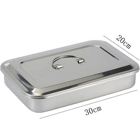 Caja De Desinfecci N Dental Gruesa De Acero Inoxidable Bandeja De