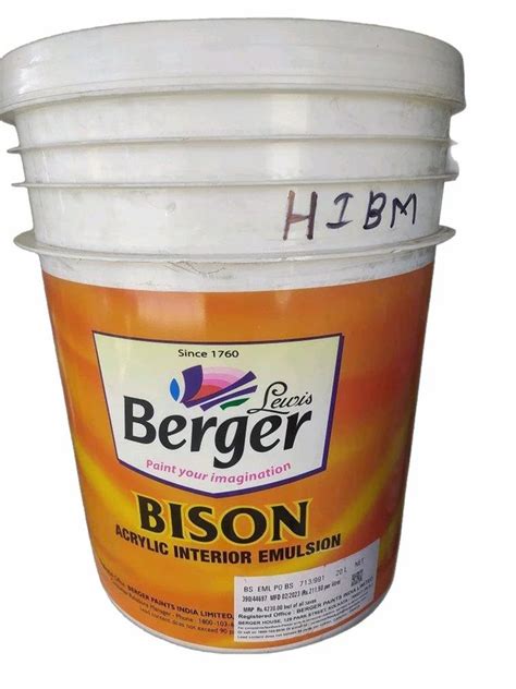 Berger Bison Interior Emulsion Ltr At Rs Bucket In Buxar Id