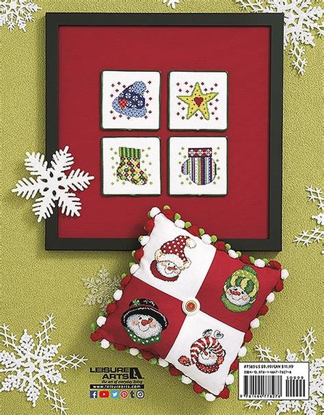 Leisure Arts Cross Stitch Holiday Ornaments Galore Book In