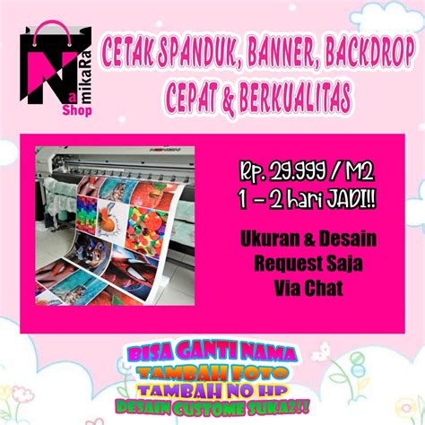 Jual Print Spanduk Baligho Umbul Umbul Banner Bahan Fronlite Gsm