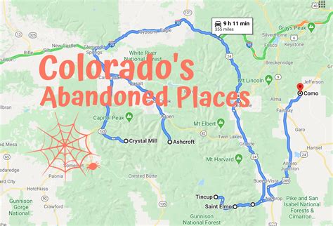 Map Of Colorado Ghost Towns