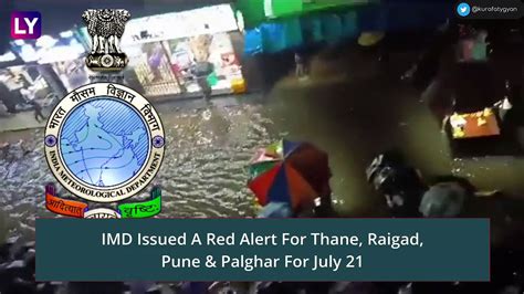 Maharashtra Rains Imd Issues Red Alert For Heavy Rains In Thane