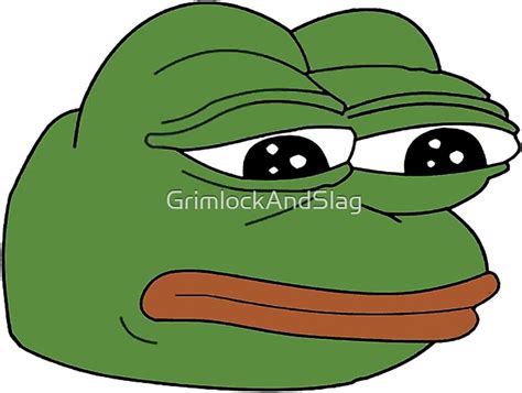 "funny sad frog meme xDDDD" Stickers by GrimlockAndSlag | Redbubble