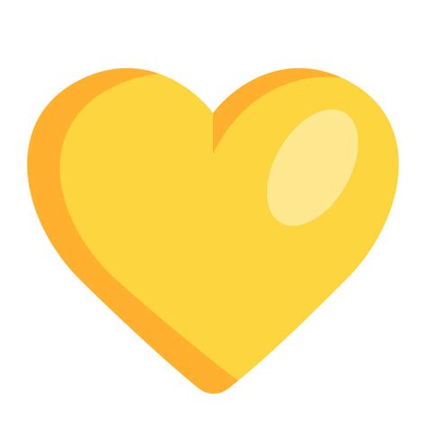 Yellow Heart Flat Icon Fluentui Emoji Flat Iconpack Microsoft