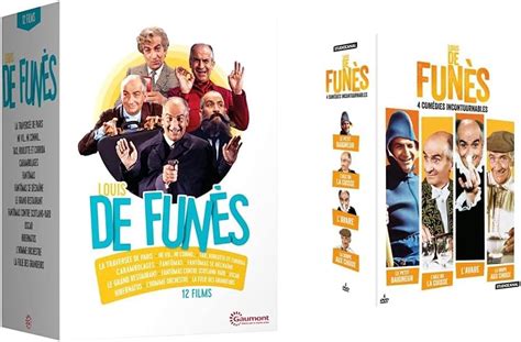 Coffret Louis de Funès 12 films Louis de Funès 4 comédies