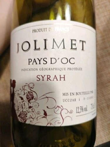 Groupe Uccoar Jolimet Syrah Vivino Us