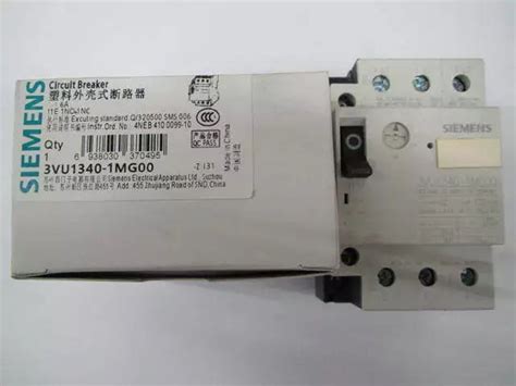 New Siemens Motor Protection Circuit Breaker 3vu1340 1mg00 1 16a Ebay