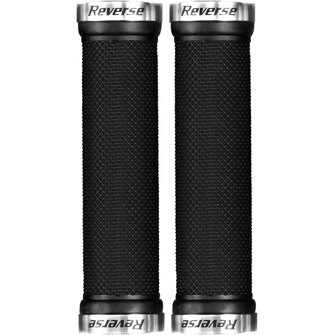 Reverse Components Classic Lock On Grips 31mm Black Silver BIKE24