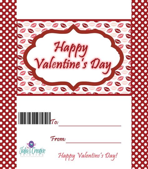 Free Printable Candy Bar Wrappers Valentines Printable Templates