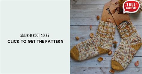 Squared Root Socks Share A Pattern