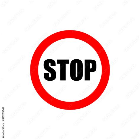 Stop Sign Vector Logo Design Element Forbidden Symbol Concept Cross