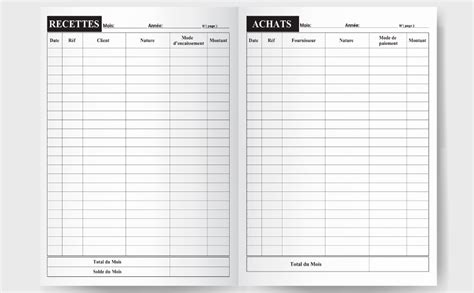 Amazon Fr Livre De Compte Auto Entrepreneur Registre Des Recettes