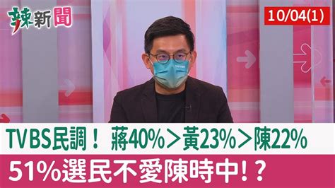 【辣新聞152 重點摘要】tvbs民調！ 蔣40＞黃23＞陳22 51選民不愛陳時中 202210041 Youtube