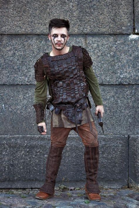 Floki Cosplay Costume Vikings Leather Armor Set Body Armour Etsy In