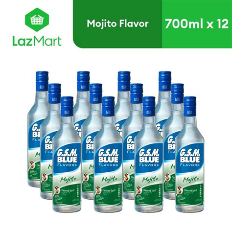 GSM Blue Flavors Mojito 700ml X 12 Case Lazada PH