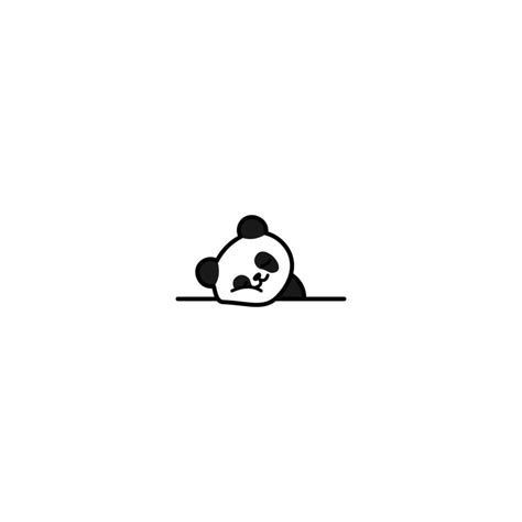 Cute lazy panda cartoon, vector illustration 19029329 Vector Art at ...