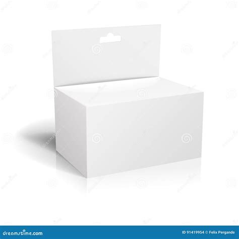 White Box Template Stock Illustration Illustration Of Compact 91419954