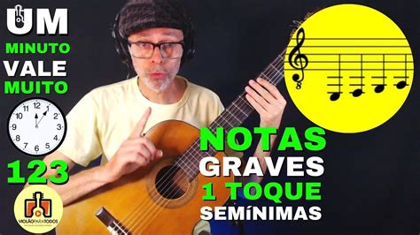 NOTAS GRAVES 1 TOQUE SEMÍNIMAS Violão Para Todos YouTube